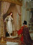 Edmund Blair Leighton The King and the Beggar maid oil painting on canvas